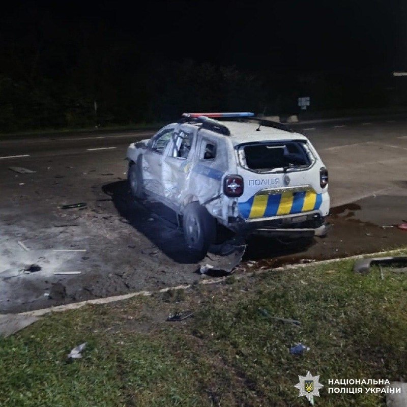2 policemen wounded as result of drone strike in Chuhuiv district