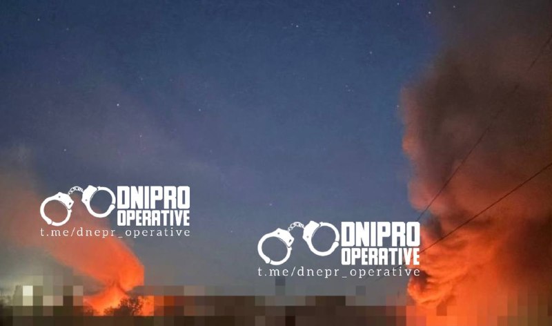 Explosions were reported in Dnipro city, missile strike
