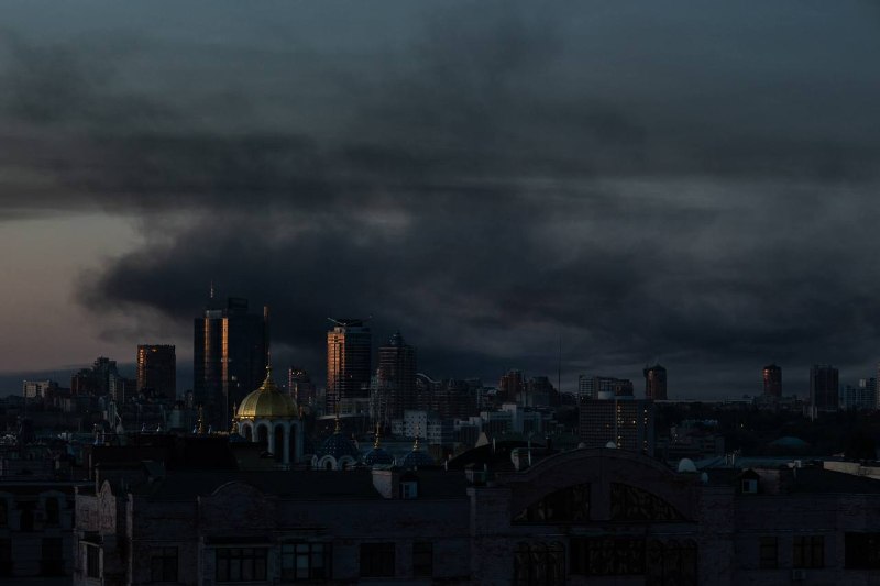 Widespread damage to civilian infrastructure in Kyiv