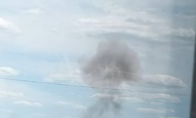 Smoke is rising in Dnipro city after suspected drone strike