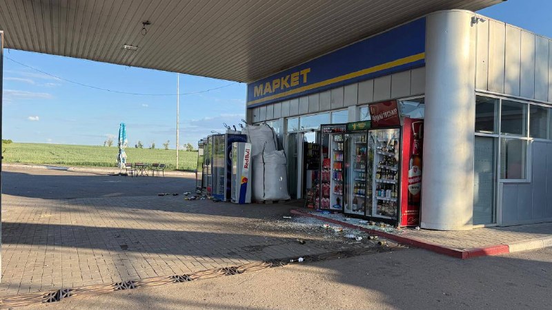 Drone hit a car in Balakliia community