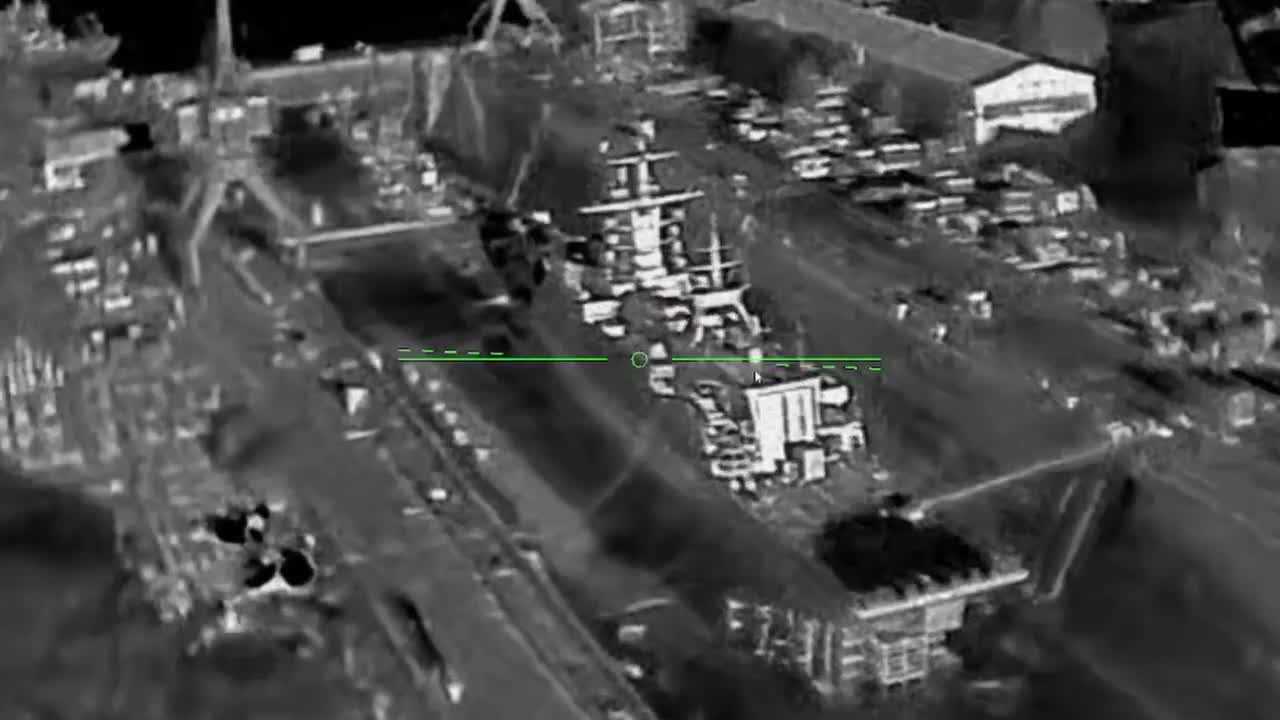 Ukrainian drones hit a Steregushchy-class corvette of the Russian Navy Boikiy in Kronshtadt, Saint-Petersburg