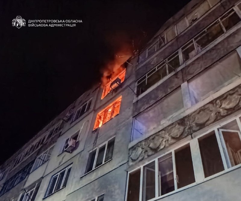 Drone hit a residential house in Pavlohrad