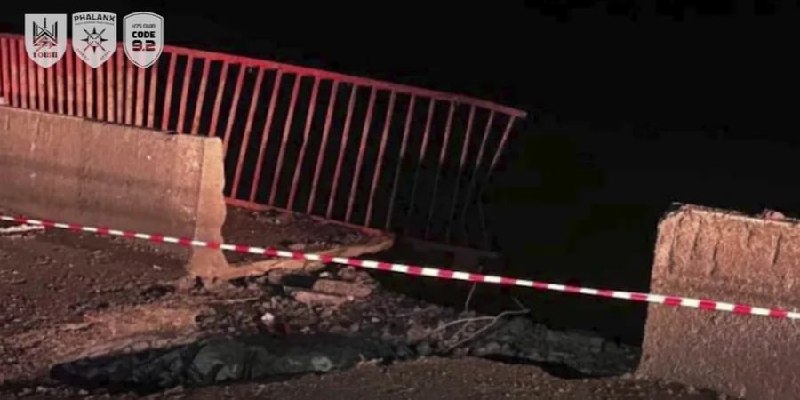 Chonhar bridge is seriously damaged in the second strike in days