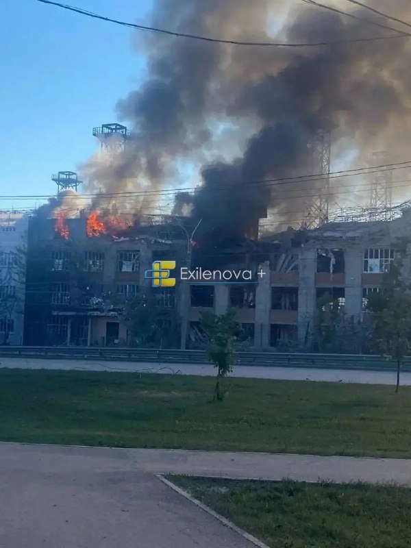Missile strike at the VNIIR-Progress military plant in Cheboksary