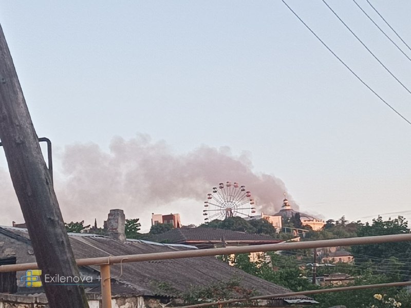 Smoke rising over Sevastopol after strikes overnight