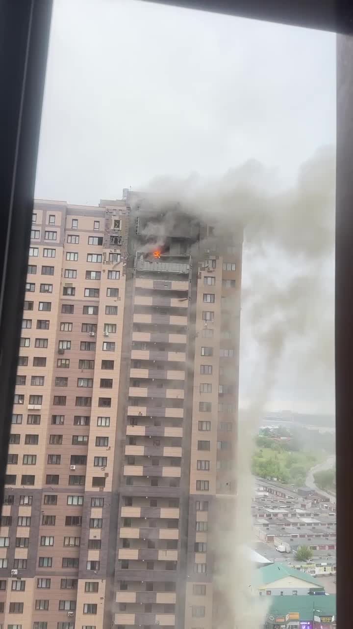 Residential house was damaged in Zhukovskiy