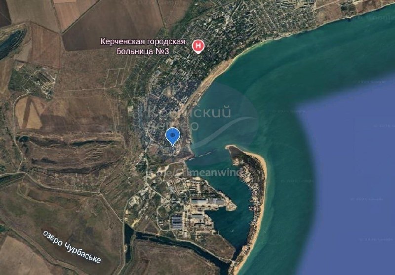 Fire at the power station in Arshintsevo near Kerch