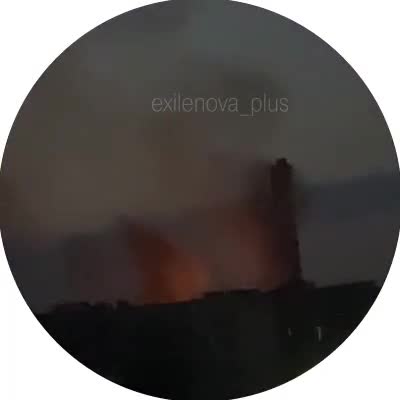 Fire after explosions in Simferopol, Crimea
