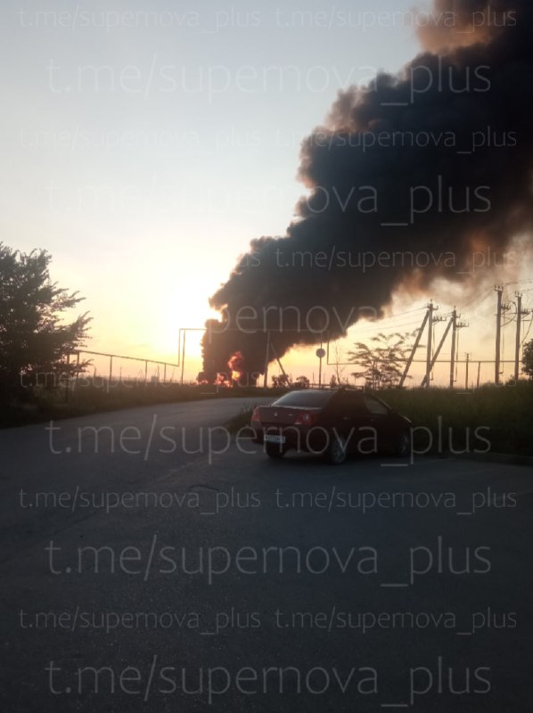 Fire at the port in Kerch