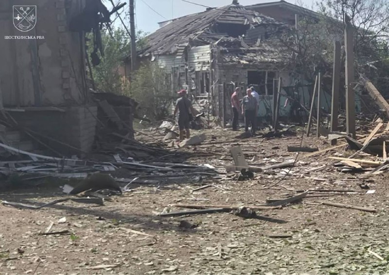 3 people wounded as result of strike in Hlukhiv community of Sumy region