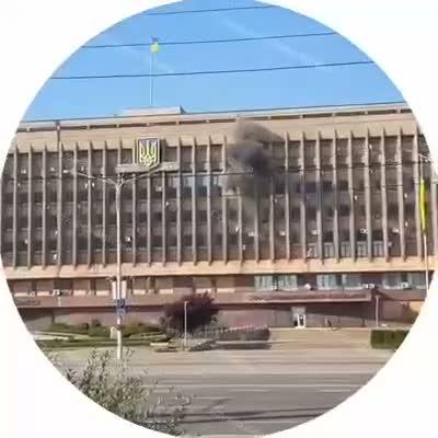 Russian army have targeted regional administration building in Zaporizhzhia region with a drone