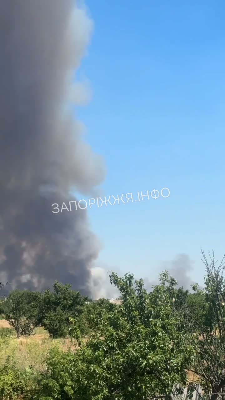 Fire in Bilenke as result of Russian strikes