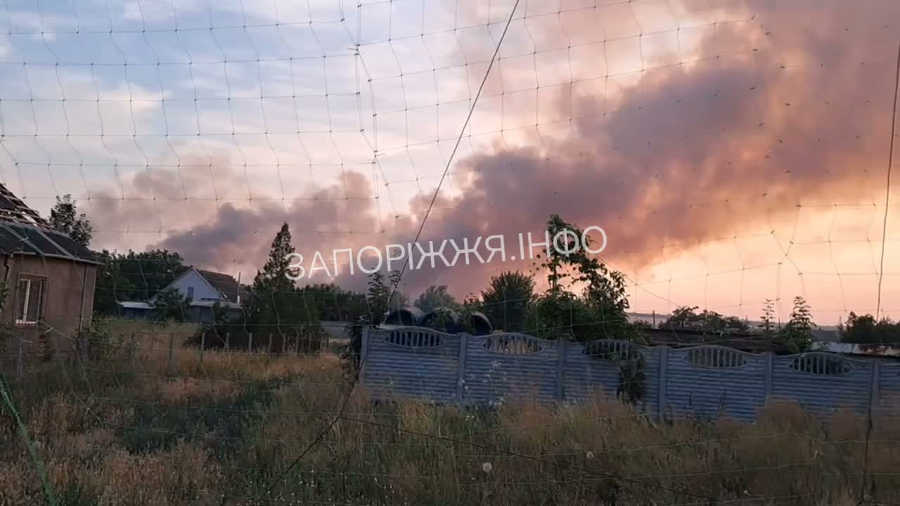 Fires in Bilenke as result of Russian strikes