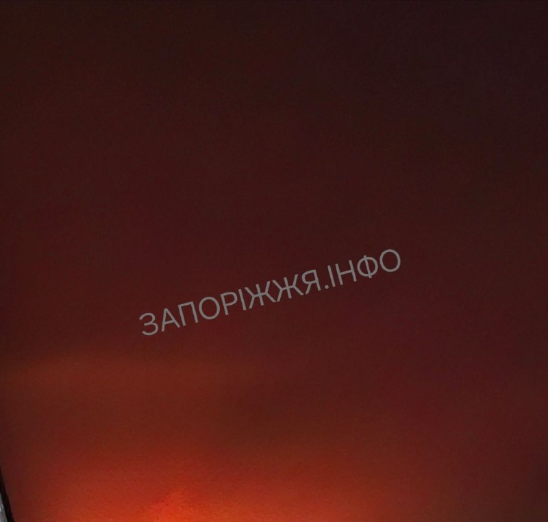 Fire reported in Zaporizhzhia after airstrikes