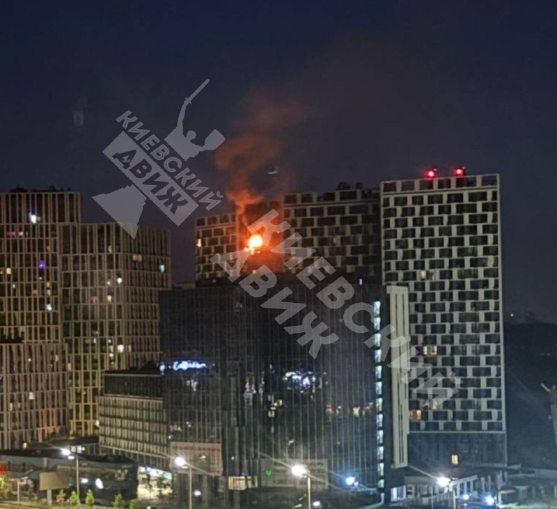 Drone hit residential house at Darnytskyi district of Kyiv