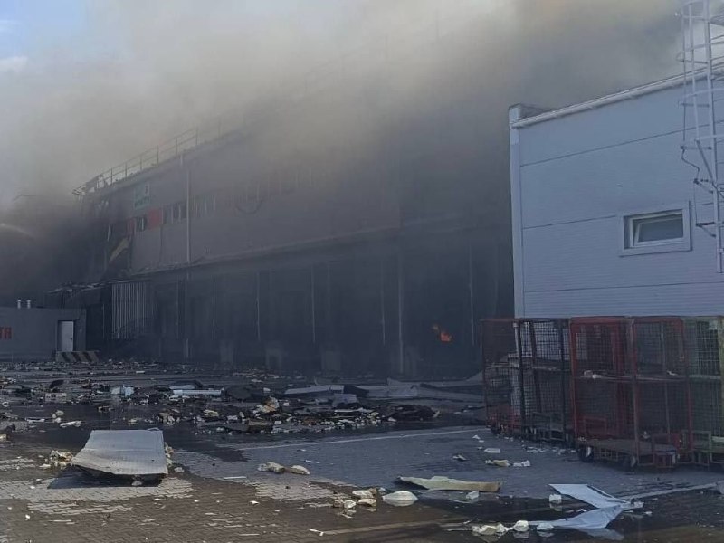 Russian strike once again targeted Nova Poshta terminal near Dnipro city
