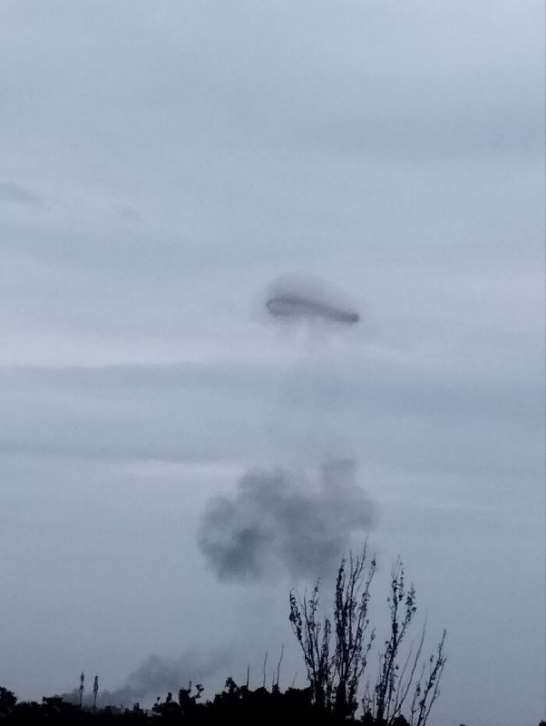 Smoke is rising after explosion in Zaporizhzhia