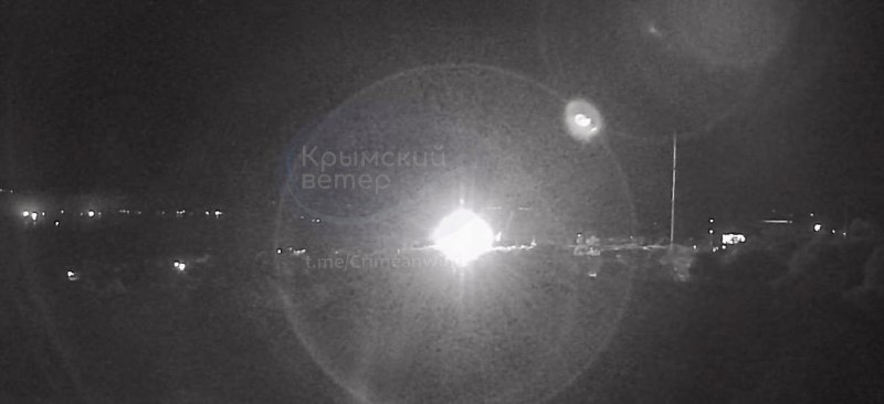 Fire reported at the port in Kerch overnight