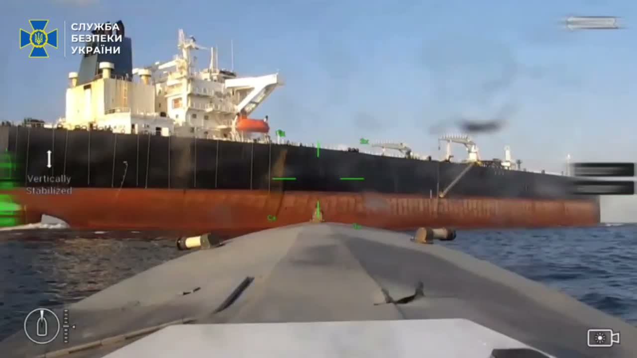 Security service of Ukraine had targeted Russian tanker in Black Sea with a naval drone