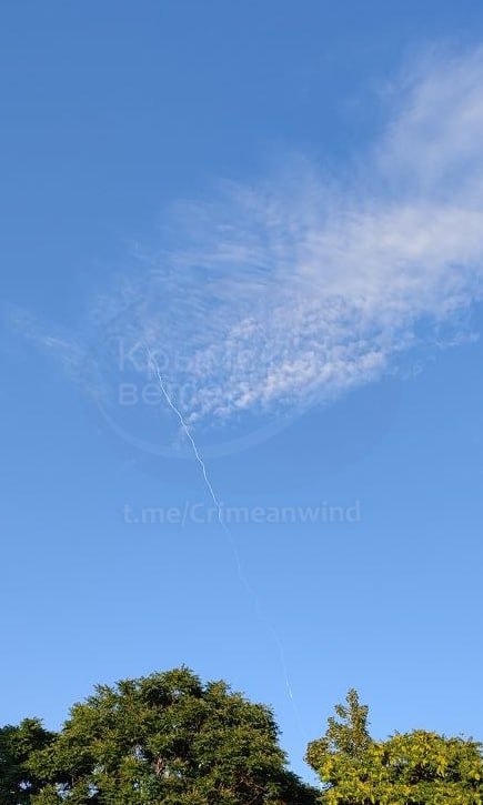 Missile launch from the north of Simferopol