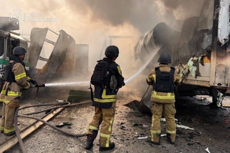 3 people wounded as result of drone strike in Zaporizhzhia