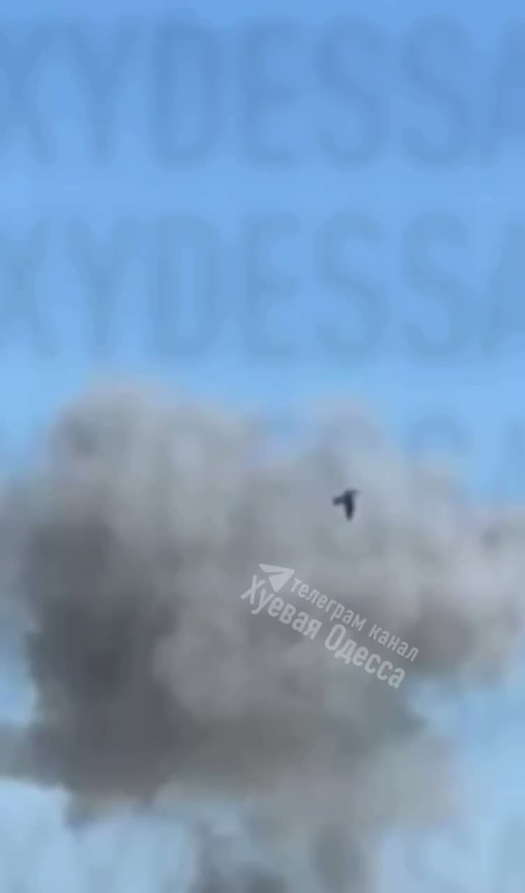 Explosions were reported in Odesa. Smoke is rising