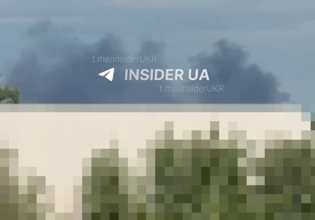Smoke is rising in Desnianskyi district of Kyiv as result of drone strike