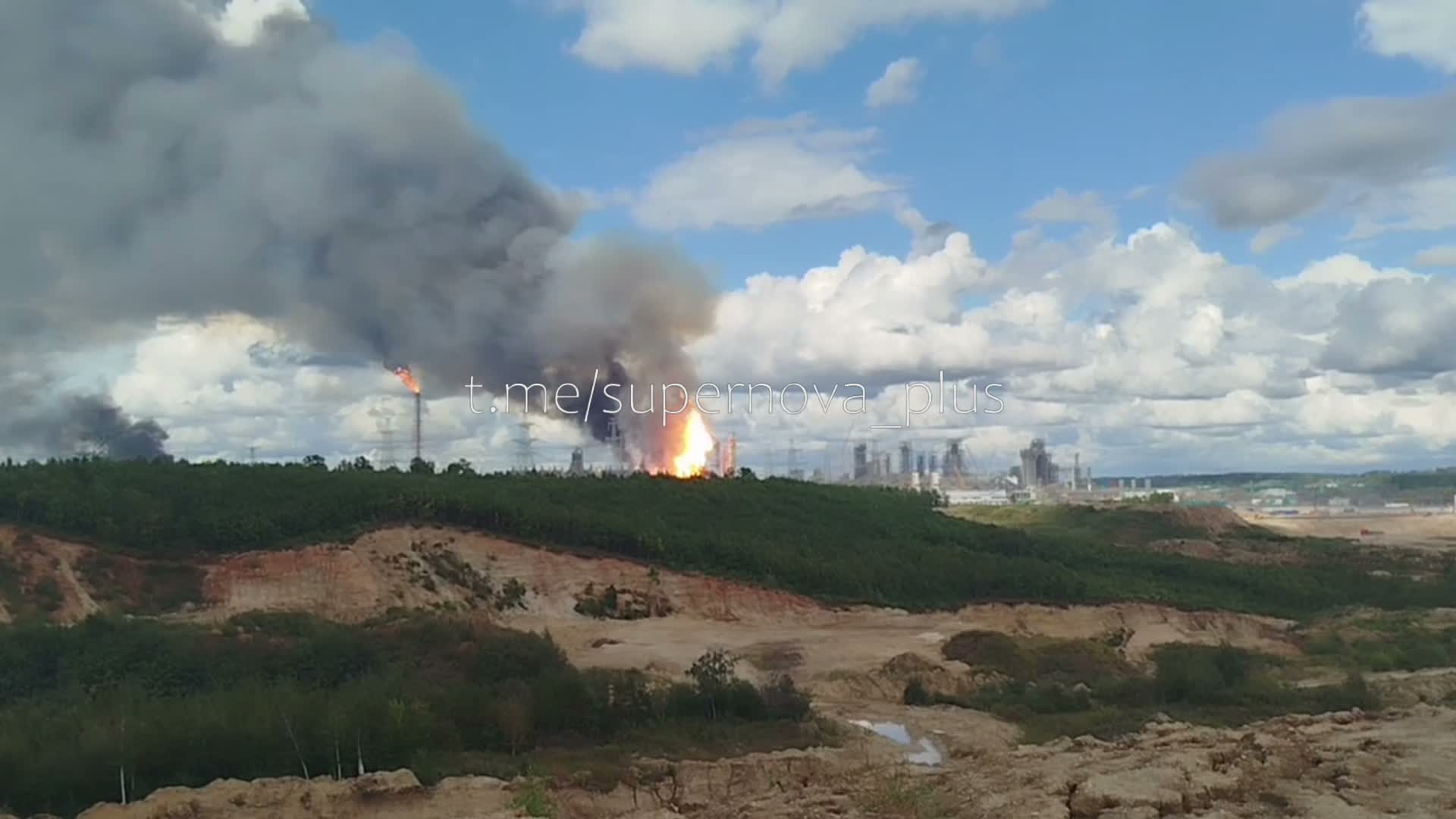Explosion was reported at the Amur natural gas processing plant