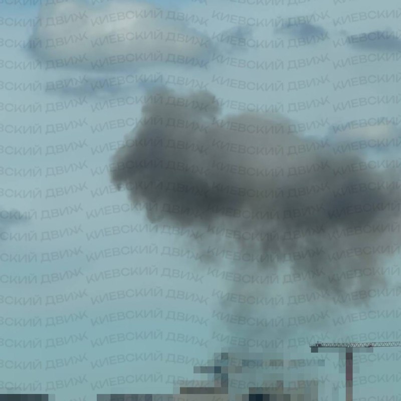 Fire caused by drone debris in Solomianskyi district of Kyiv