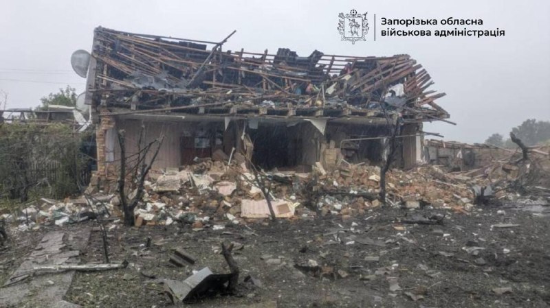 5 people wounded as result of Russian airstrikes in Volodymyrivka of Zaporizhzhia region