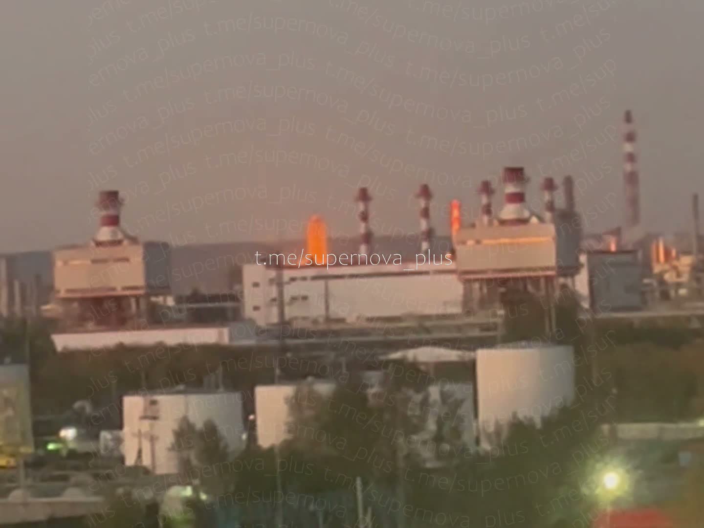 Drone strike at the Perm oil refinery