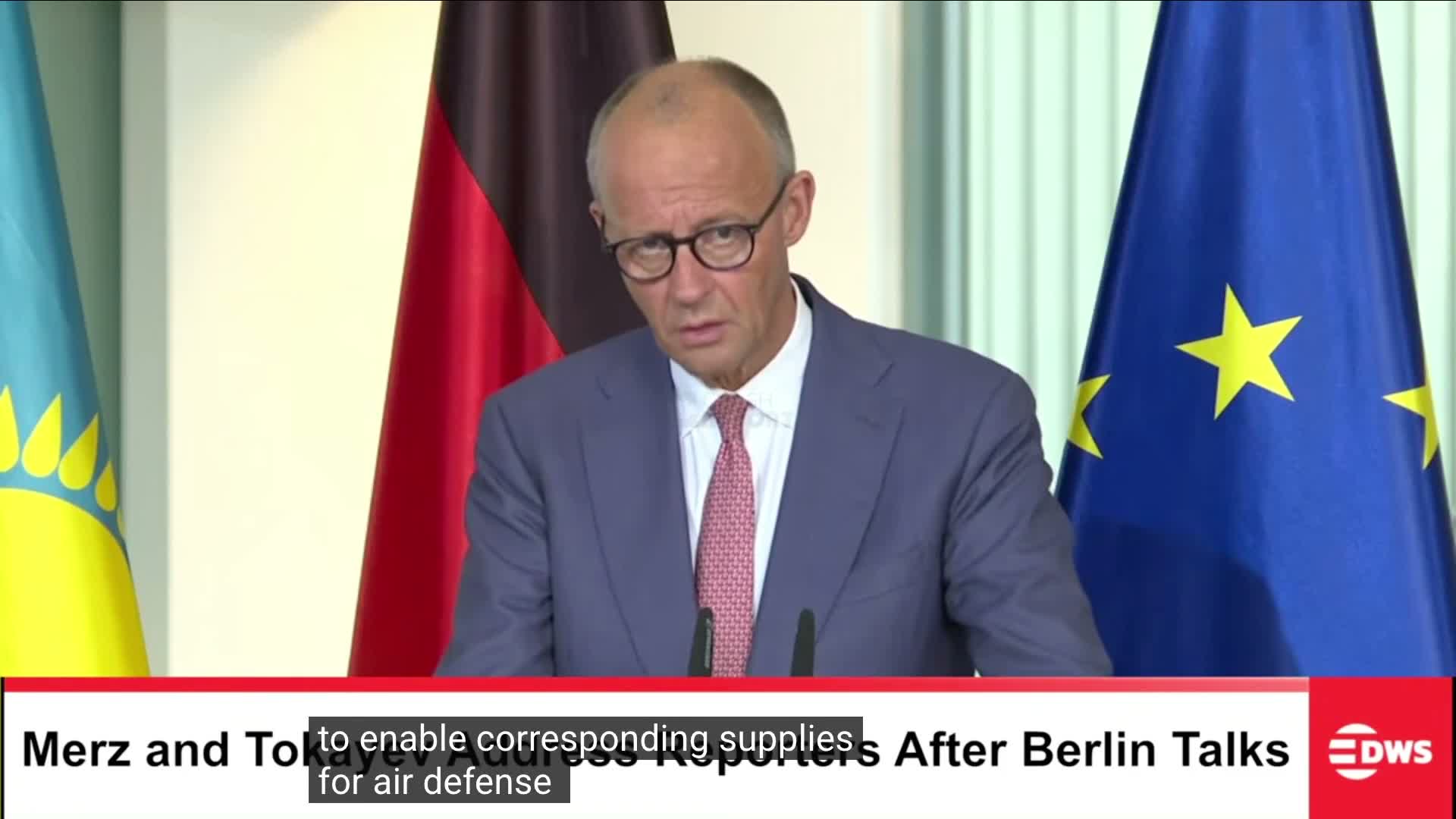 Germany's Chancellor Merz on Ukraine: Russia will continue to bombard ruthlessly and will continue to destroy civilian infrastructure. These are war crimes taking place there every day, but we will not be deterred by them. We will continue to support Ukraine because we know one thing: Ukraine is part of Europe, and if Ukraine falls, then peace and freedom throughout Europe are in danger. That is why we stand so clearly and unequivocally on Ukraine's side, and I will do everything I can to help this country get through what may be a very, very difficult winter
