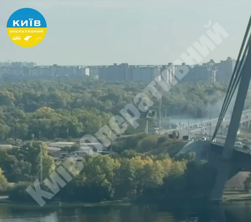 Another drone strike reported at Pivnichnyi bridge in Kyiv