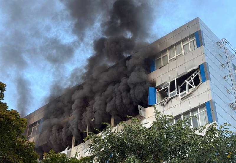 Russian strike in Dnipro city had targeted building of communications enterprise