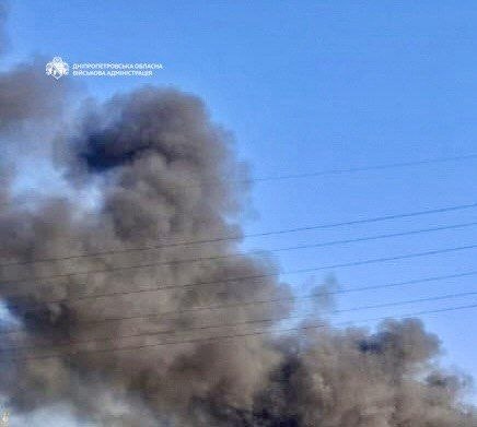 Big fire in Samar as result of Russian strike